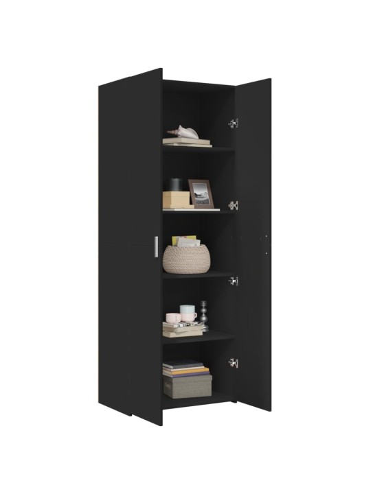 Skříň highboard černá 70 x 42,5 x 185 cm kompozitní dřevo