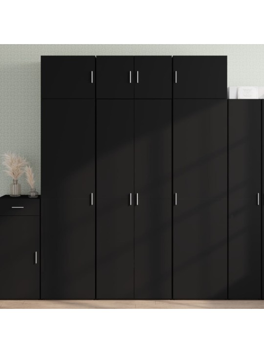 Skříň highboard černá 70 x 42,5 x 185 cm kompozitní dřevo