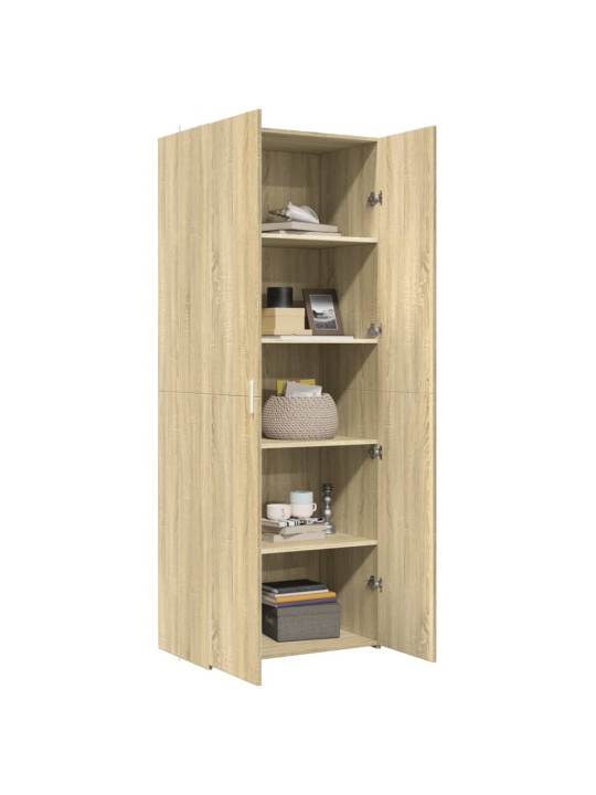 Skříň highboard dub sonoma 70 x 42,5 x 185 cm kompozitní dřevo
