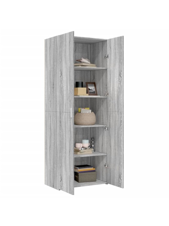 Skříň highboard šedá sonoma 70 x 42,5 x 185 cm kompozitní dřevo