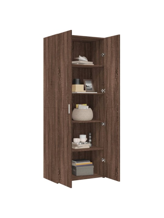 Skříň highboard hnědý dub 70 x 42,5 x 185 cm kompozitní dřevo