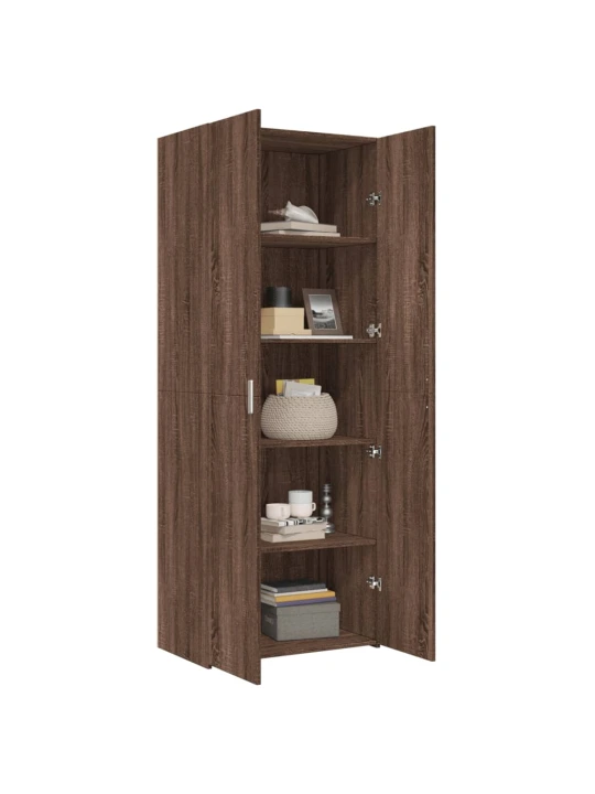 Skříň highboard hnědý dub 70 x 42,5 x 185 cm kompozitní dřevo