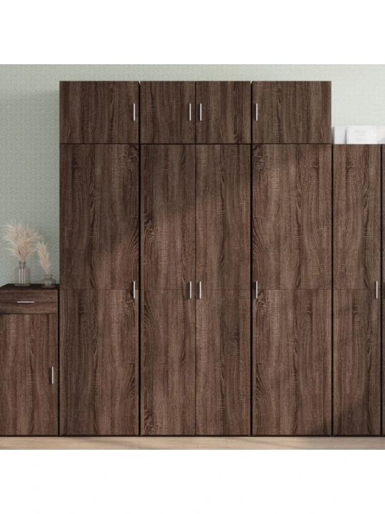 Skříň highboard hnědý dub 70 x 42,5 x 185 cm kompozitní dřevo