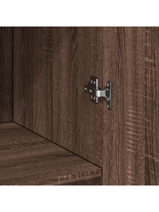 Skříň highboard hnědý dub 70 x 42,5 x 185 cm kompozitní dřevo