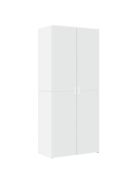 Skříň highboard bílá 80 x 42,5 x 185 cm kompozitní dřevo