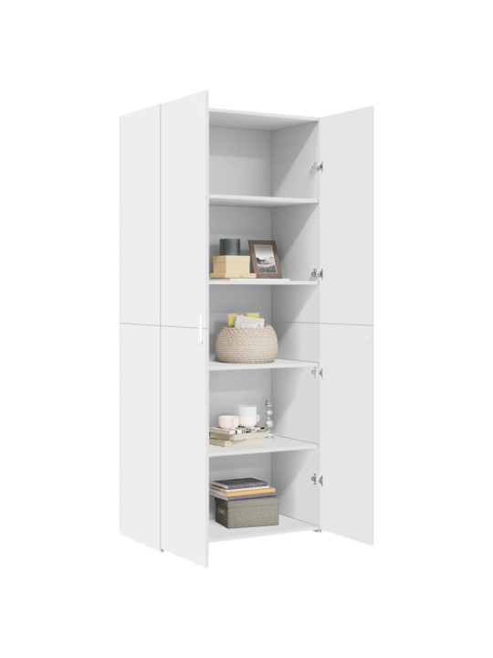 Skříň highboard bílá 80 x 42,5 x 185 cm kompozitní dřevo