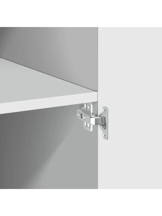 Skříň highboard bílá 80 x 42,5 x 185 cm kompozitní dřevo