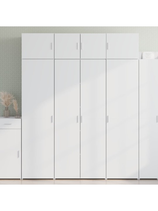 Skříň highboard bílá 80 x 42,5 x 185 cm kompozitní dřevo