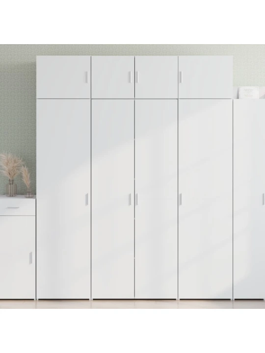 Skříň highboard bílá 80 x 42,5 x 185 cm kompozitní dřevo
