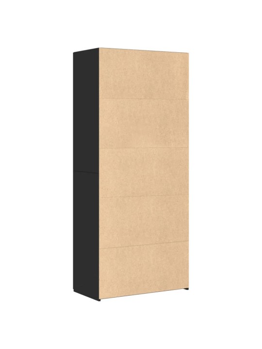 Skříň highboard černá 80 x 42,5 x 185 cm kompozitní dřevo