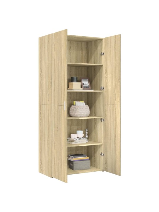 Skříň highboard dub sonoma 80 x 42,5 x 185 cm kompozitní dřevo