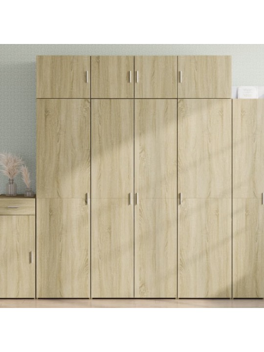 Skříň highboard dub sonoma 80 x 42,5 x 185 cm kompozitní dřevo