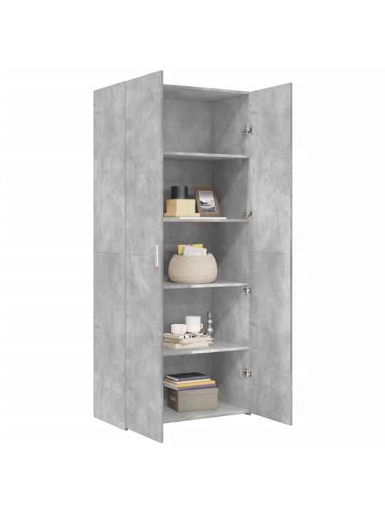Skříň highboard betonově šedá 80x42,5x185 cm kompozitní dřevo