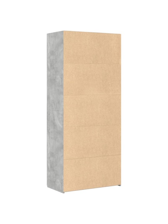 Skříň highboard betonově šedá 80x42,5x185 cm kompozitní dřevo
