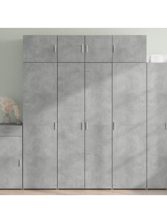 Skříň highboard betonově šedá 80x42,5x185 cm kompozitní dřevo