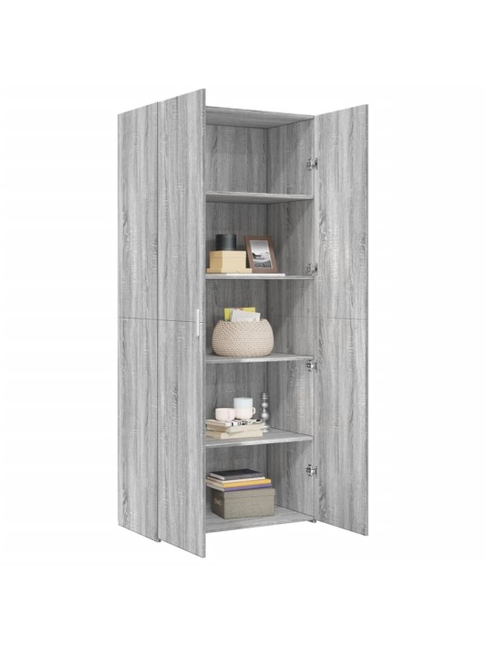 Skříň highboard šedá sonoma 80 x 42,5 x 185 cm kompozitní dřevo