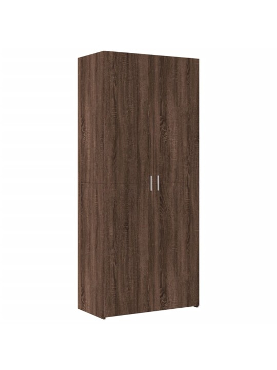 Skříň highboard hnědý dub 80 x 42,5 x 185 cm kompozitní dřevo