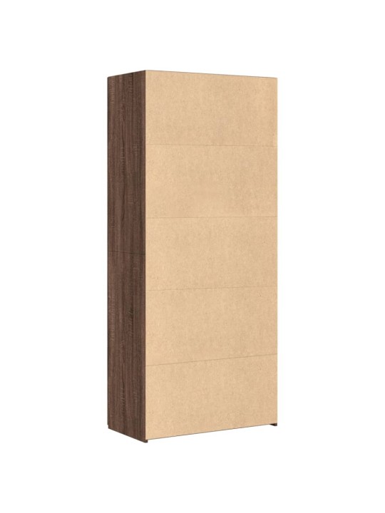 Skříň highboard hnědý dub 80 x 42,5 x 185 cm kompozitní dřevo