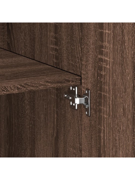 Skříň highboard hnědý dub 80 x 42,5 x 185 cm kompozitní dřevo