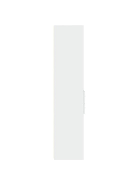 Skříň highboard bílá 40 x 42,5 x 185 cm kompozitní dřevo