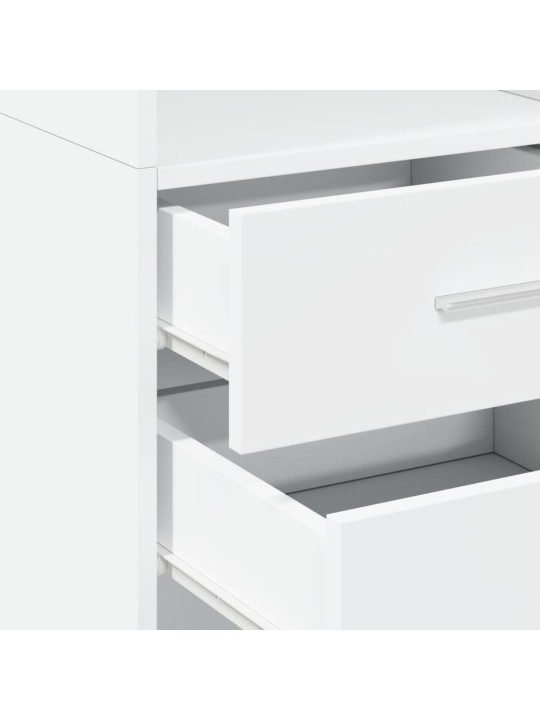 Skříň highboard bílá 40 x 42,5 x 185 cm kompozitní dřevo