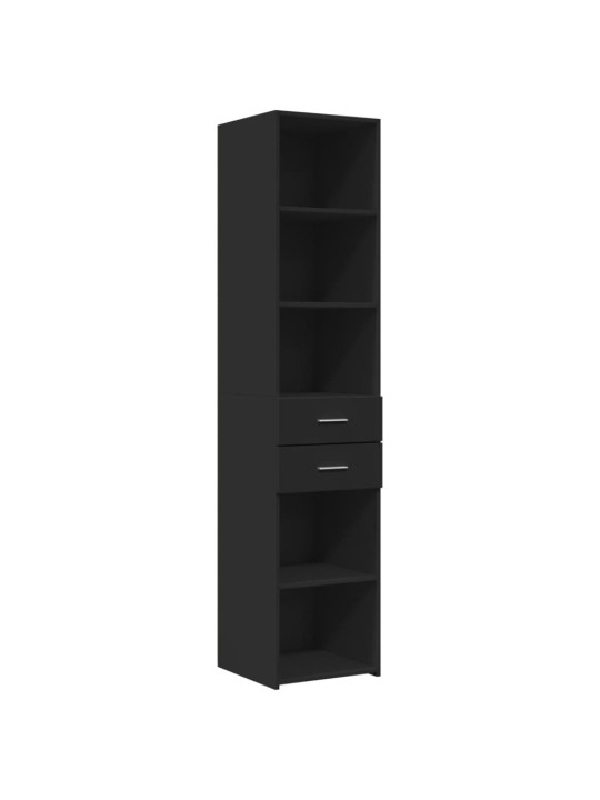 Skříň highboard černá 40 x 42,5 x 185 cm kompozitní dřevo