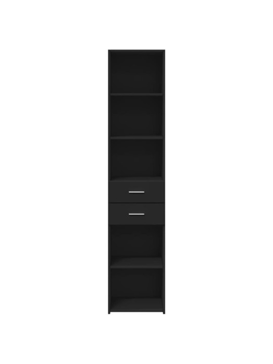 Skříň highboard černá 40 x 42,5 x 185 cm kompozitní dřevo
