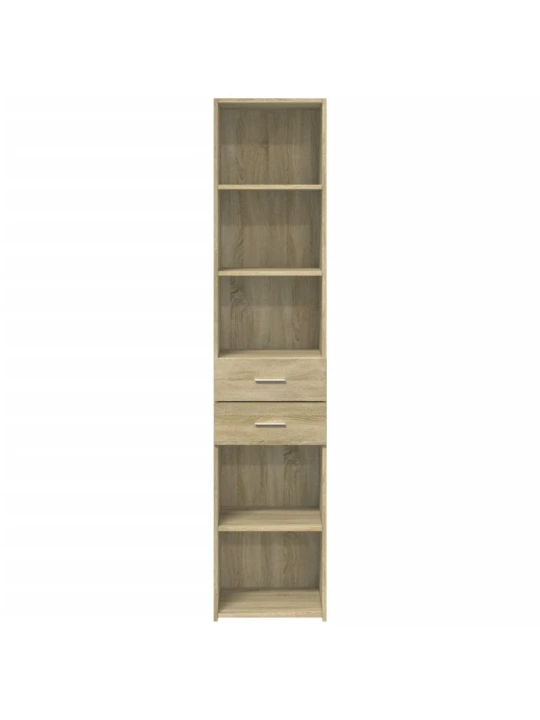 Skříň highboard dub sonoma 40 x 42,5 x 185 cm kompozitní dřevo