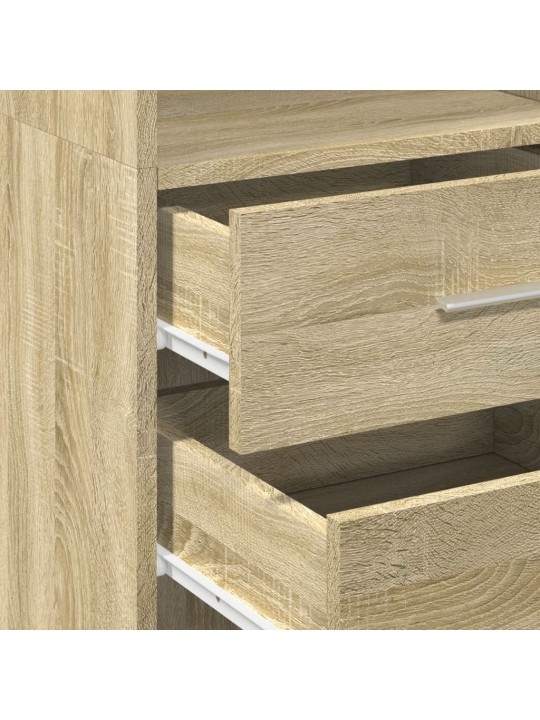 Skříň highboard dub sonoma 40 x 42,5 x 185 cm kompozitní dřevo