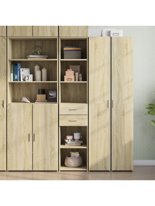 Skříň highboard dub sonoma 40 x 42,5 x 185 cm kompozitní dřevo