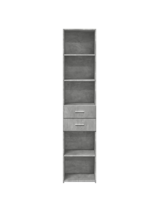 Skříň highboard betonově šedá 40x42,5x185 cm kompozitní dřevo