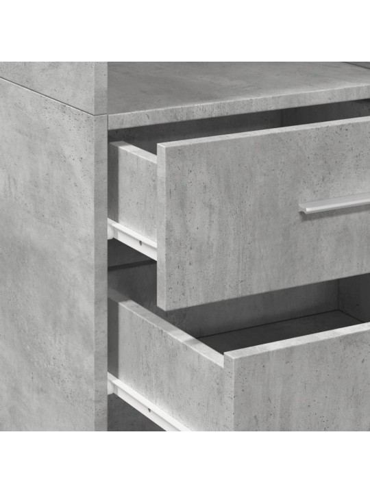Skříň highboard betonově šedá 40x42,5x185 cm kompozitní dřevo