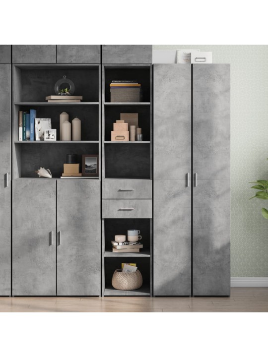 Skříň highboard betonově šedá 40x42,5x185 cm kompozitní dřevo