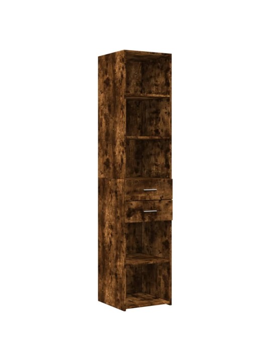 Skříň highboard kouřový dub 40 x 42,5 x 185 cm kompozitní dřevo