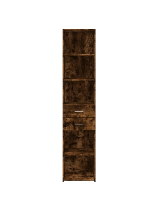 Skříň highboard kouřový dub 40 x 42,5 x 185 cm kompozitní dřevo