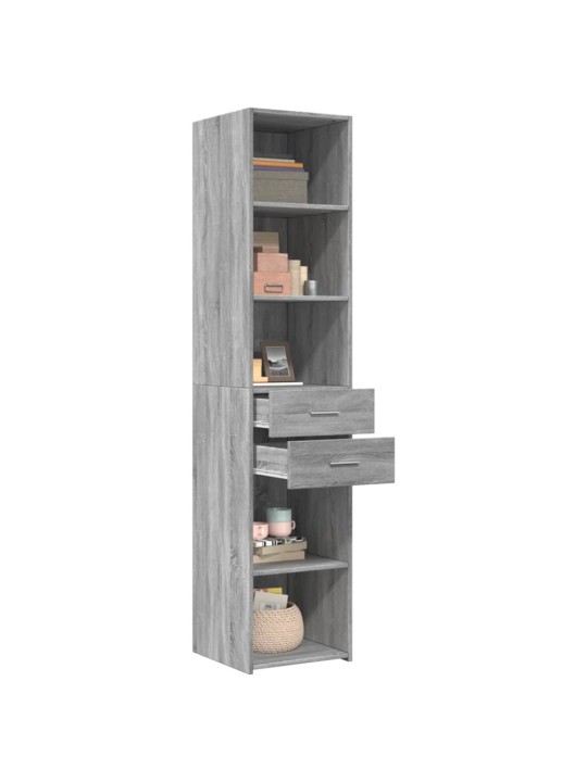 Skříň highboard šedá sonoma 40 x 42,5 x 185 cm kompozitní dřevo