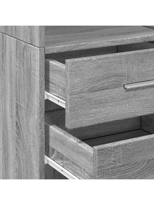 Skříň highboard šedá sonoma 40 x 42,5 x 185 cm kompozitní dřevo
