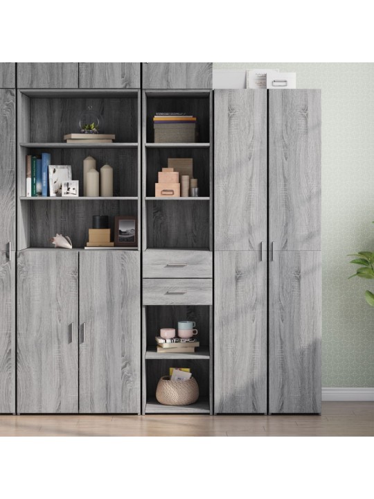 Skříň highboard šedá sonoma 40 x 42,5 x 185 cm kompozitní dřevo
