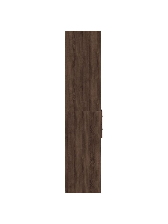 Skříň highboard hnědý dub 40 x 42,5 x 185 cm kompozitní dřevo
