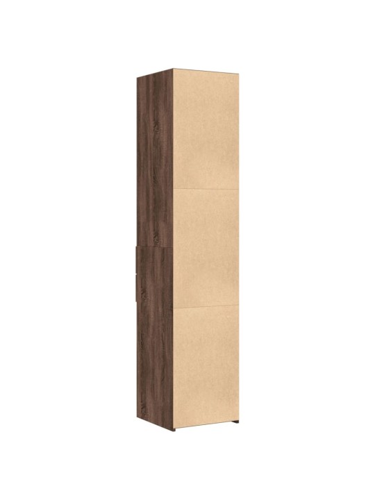 Skříň highboard hnědý dub 40 x 42,5 x 185 cm kompozitní dřevo