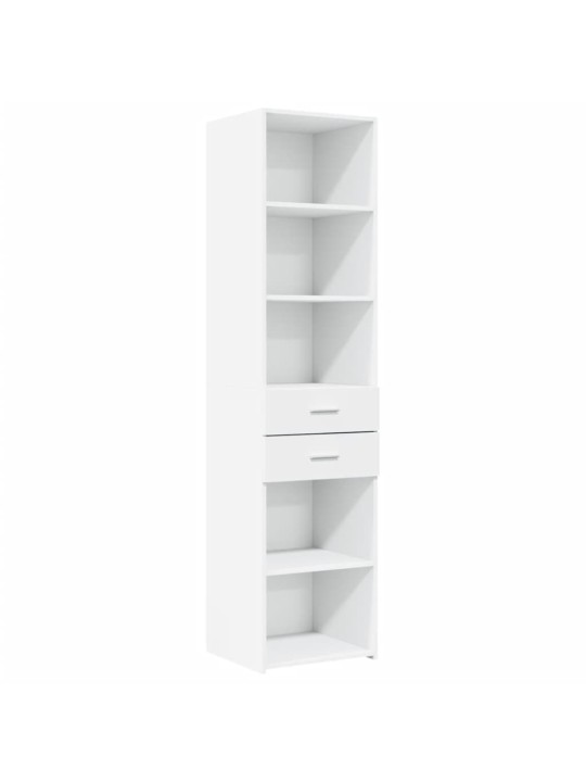 Skříň highboard bílá 45 x 42,5 x 185 cm kompozitní dřevo