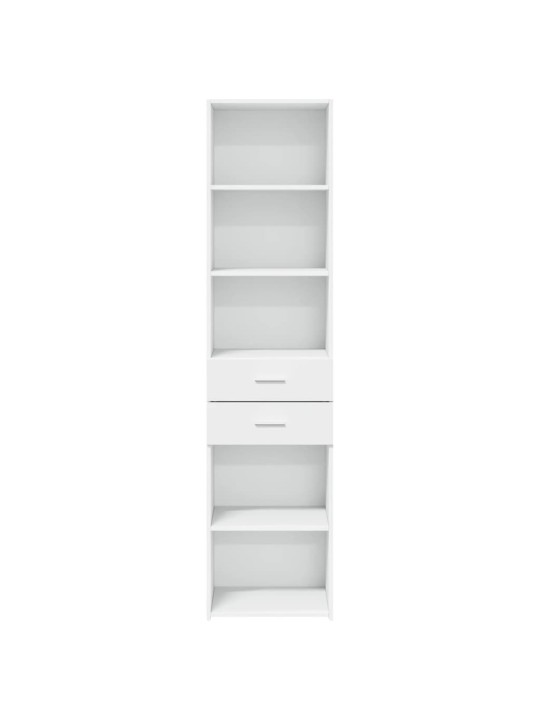 Skříň highboard bílá 45 x 42,5 x 185 cm kompozitní dřevo