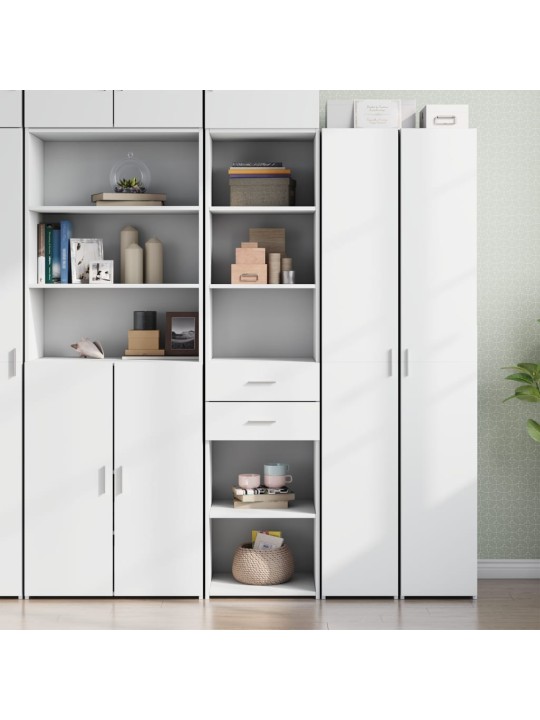 Skříň highboard bílá 45 x 42,5 x 185 cm kompozitní dřevo