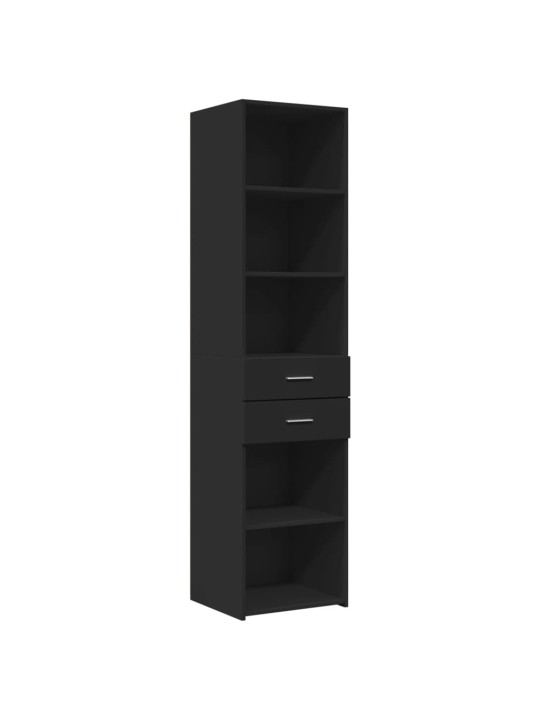 Skříň highboard černá 45 x 42,5 x 185 cm kompozitní dřevo