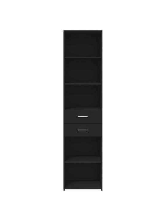 Skříň highboard černá 45 x 42,5 x 185 cm kompozitní dřevo