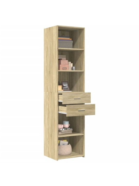 Skříň highboard dub sonoma 45 x 42,5 x 185 cm kompozitní dřevo