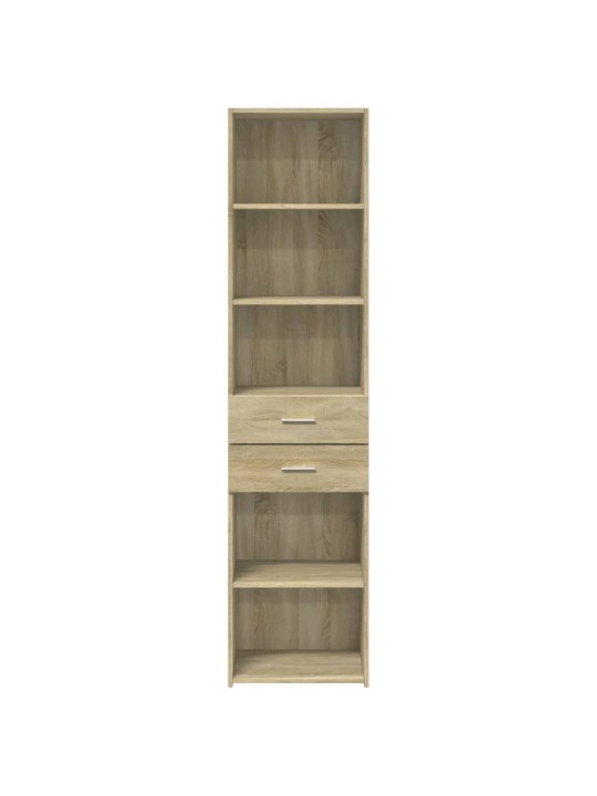 Skříň highboard dub sonoma 45 x 42,5 x 185 cm kompozitní dřevo