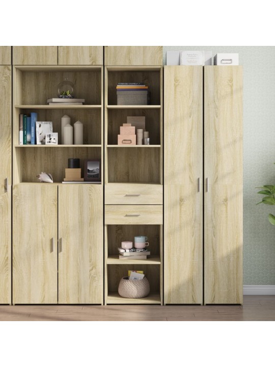 Skříň highboard dub sonoma 45 x 42,5 x 185 cm kompozitní dřevo