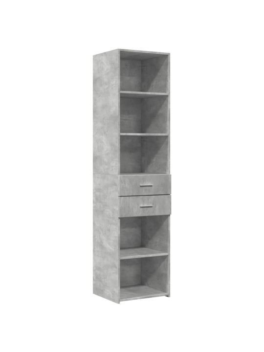 Skříň highboard betonově šedá 45x42,5x185 cm kompozitní dřevo