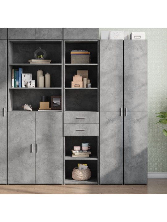 Skříň highboard betonově šedá 45x42,5x185 cm kompozitní dřevo
